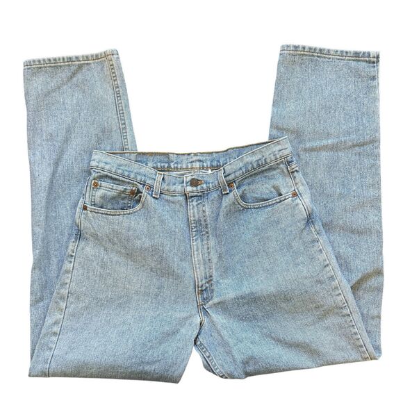 VINTAGE Levis 554 Jeans Mens 36 x 34 Blue Denim Relaxed Straight USA 90s Y2K - Picture 13 of 14